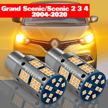 Už Renault Scenic Grand Scenic 2 3 4 2004-2020 Priedai 2vnt LED Posūkio Signalo Lemputė 2012 m. 2013 m. 2014 m. 2015 m. 2016 m. 2017 m. 2018 m. 2019 m.