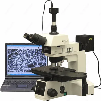 Metalurgijos Mikroskopu--AmScope Prekių 50X-500X Poliarizaciniai Darkfield Metalurgijos Mikroskopas su 5MP Skaitmeninis Fotoaparatas