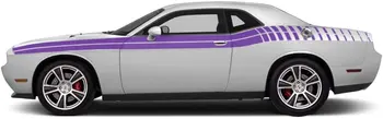 Factory Amatų Gradientas Juostele Grafikos Rinkinys 3M Vinilo Decal Wrap Suderinama su Dodge Challenger 20112018 Violetinė