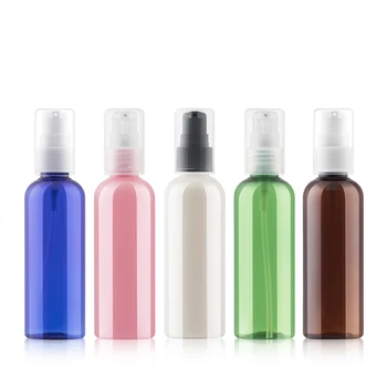 48pcs 100ml išvalyti/mėlyna/žalia/ruda/peal balta/rožinė/skaidri rožinė kremas losjonas siurblys butelis tuščias kosmetikos plastiko konteineris