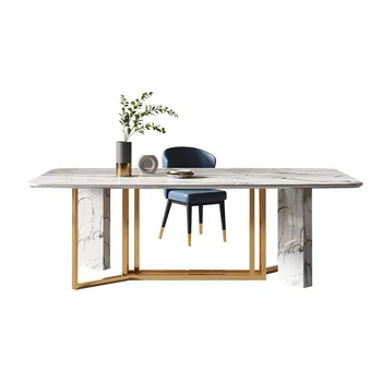 Šiuolaikinių Skandinavijos minimalistinė prabanga mažas valgomojo stalas, valgomojo stalas, italijos lentelė
