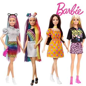 Originalias Barbie Vaikų Mergaičių Žaislai, Lėlės Magija Spalva Luipaard Vaivorykštė Pop Priedai Spalva Pakeisti Savo Chriatma Nuodų