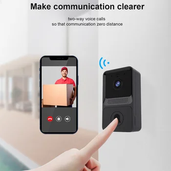 WIFI Naktinio Matymo Mažo galingumo Vaizdo Doorbell APP Nuotolinio Kalbos Domofonas Mobiliojo Telefono Stumti Pranešimo Belaidis Monitoriaus Spalva