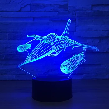 Kovotojas naktį šviesos gamintojai tiekimo kūrybos 3D akrilo stalo lempa LED dovana žibintai 3D spalvinga naktinė lempa USB smart home