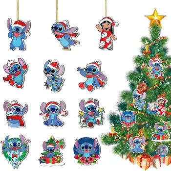 Naujas Disney animation Star Baby serija Dygsnio 12 komplektų Kalėdų eglutė dekoratyvinis pakabukas dovana