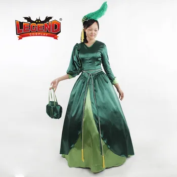 Dingo su vėjo įkvėpė cosplay suknelė Scarlet O ' hara žalia suknelė suknelė pilietinio karo eros suknelė cosplay suknelė suknelė pagal užsakymą