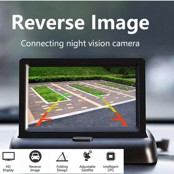 4.3 colių Skaitmeninio Lankstymo Automobilių Ekranas High-definition 2-way Automobilių Ekranas