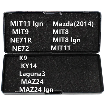 2IN1 LISHI 2in 1K9 KY14 Laguna3 MAZ24 MAZ24 lgn Mazda(2014 m.) MIT8 lgn MIT11 MIT11LGN MIT9 NE71R NE72 klavišą reader spynų įrankis