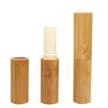 12pcs/daug 5g Natūralūs Lūpų dažai Bambuko Vamzdžių Tuščias Konteineris, Lipgloss 