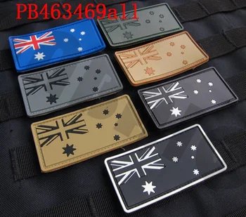 3D PVC pleistras Australijos vėliava Gumos pleistras