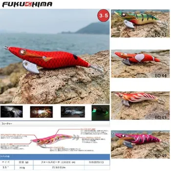 Taivano EO šviesos minkštas šilko adata rašalo false medinės kojos, krevečių, kalmarų kablys 20 g jūros žvejybos masalas ir 3 d modeliavimas akis