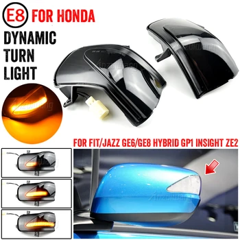 Honda Fit Džiazo Hečbekas 2009-2014 Automobilio LED Dinaminis Posūkio Signalo Pusės Veidrodėlis, Žibintas Galinis Veidrodis Indikatorius, Indikatorių Šviesos Lempos