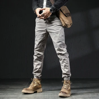 Rudenį Vyrų Kelnės Hip-Hop Haremas Poilsiu Kelnes 2022 Naujos Vyriškos Kelnės Mens Poilsiu Kietosios Multi-pocket Pants Sweatpants T62