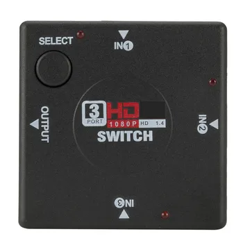 HDMI suderinamus Switcher Trijų-in-one-out HD Vaizdo 1080P Trijų uosto Konversijos Set-top Box Tris Iškirpti Vieną Video Switcher