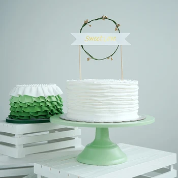 Diameter30cm žalia tortas stovi už vestuvių stalo desertas, saldainiai decora Kosmetikos stalčiuko namų stotage dėklas Lentynos DGJ049