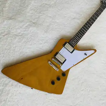 Nemokamas pristatymas,Geltona, balta modelis, specialios formos, unikalus, elektrinė gitara,2022 nauja pop, high-end užsakymą,
