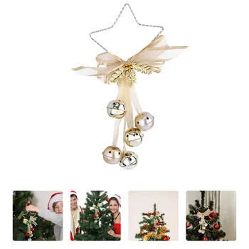 Varpai Eglutė Kalėdų Ornamentu Jingle Bell Kabinti Papuošalų Decorativestar Jubiliejų Metalo Lankas 