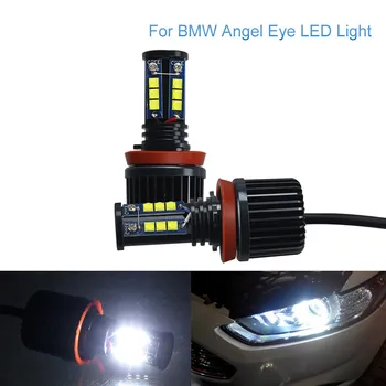 Automobilių H8 LED Angel Eyes Žibintai Lemputės Rūko žibintai ne Klaida labai Šviesus BMW E90 E91 E92 E93 E60 E61 e70 