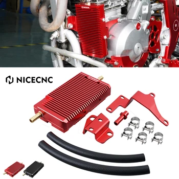 NiceCNC 80ML Alyvos Radiatorius Komplektas Honda XR 650L XR650L 1993-2023 2021 2022 Variklio Kuro Alyvos Radiatorius Aušinimo Šilumos Kriaukle Motociklas