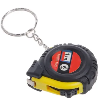 Bagažo Valdovas Mini Juosta Key Chain Priemonė Kišenėje Spalvų Dydis 1m Atsitiktiniai Multi-purpose Nešiojamų Metrinių Priemonė Juostos Tools #30
