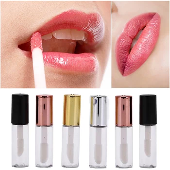 Lūpų Blizgesys Vamzdžiai 1.2 ml 200/100/50Pcs Rose Gold Tuščias Lipgloss Vamzdis Lūpų Kosmetikos Konteinerių Lūpų Blizgesys Bazės Daugkartiniai Buteliai