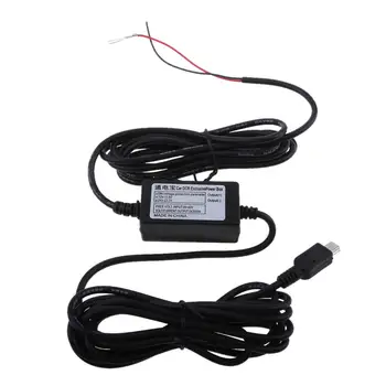 Automobilių Cam Hardwire Rinkinys 12/24V į 5V Tiesiai Mini USB Galvos Kabelis 3.5 Matuoklis