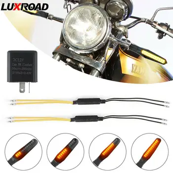 Universalus Motociklas 1 Posūkio Signalo Lemputė su 2 Pin Flasher Indikatorių Relay Reguliuojamas Dažnio Indikatorių Rodiklis motociklas