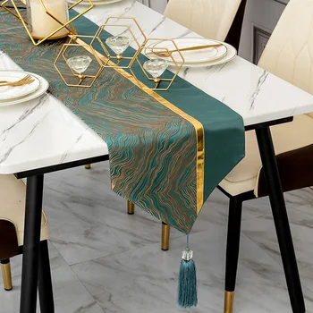 šiuolaikinės paprasta žalią vėliavėlę kūrybos susiuvimo vėliavėlę hotel restaurant valgomasis stalas vandeniui audinio namų apyvokos reikmenys