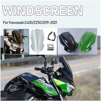 Motociklo Z250 Z400 priekinio Stiklo, Priekinio stiklo Vėjo Deflektoriai Viser Paruošti-brise už Kawasaki Z 400 Z 250 Priedai 2019 2020 2021