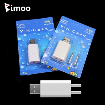 Bimoo 5 Rinkiniai Žvejybos Elektroninių Plaukti USB Įkroviklis & Įkrovimo Baterija (akumuliatorius CR425 už Naktį Žvejybos Glow Stick Plūdės